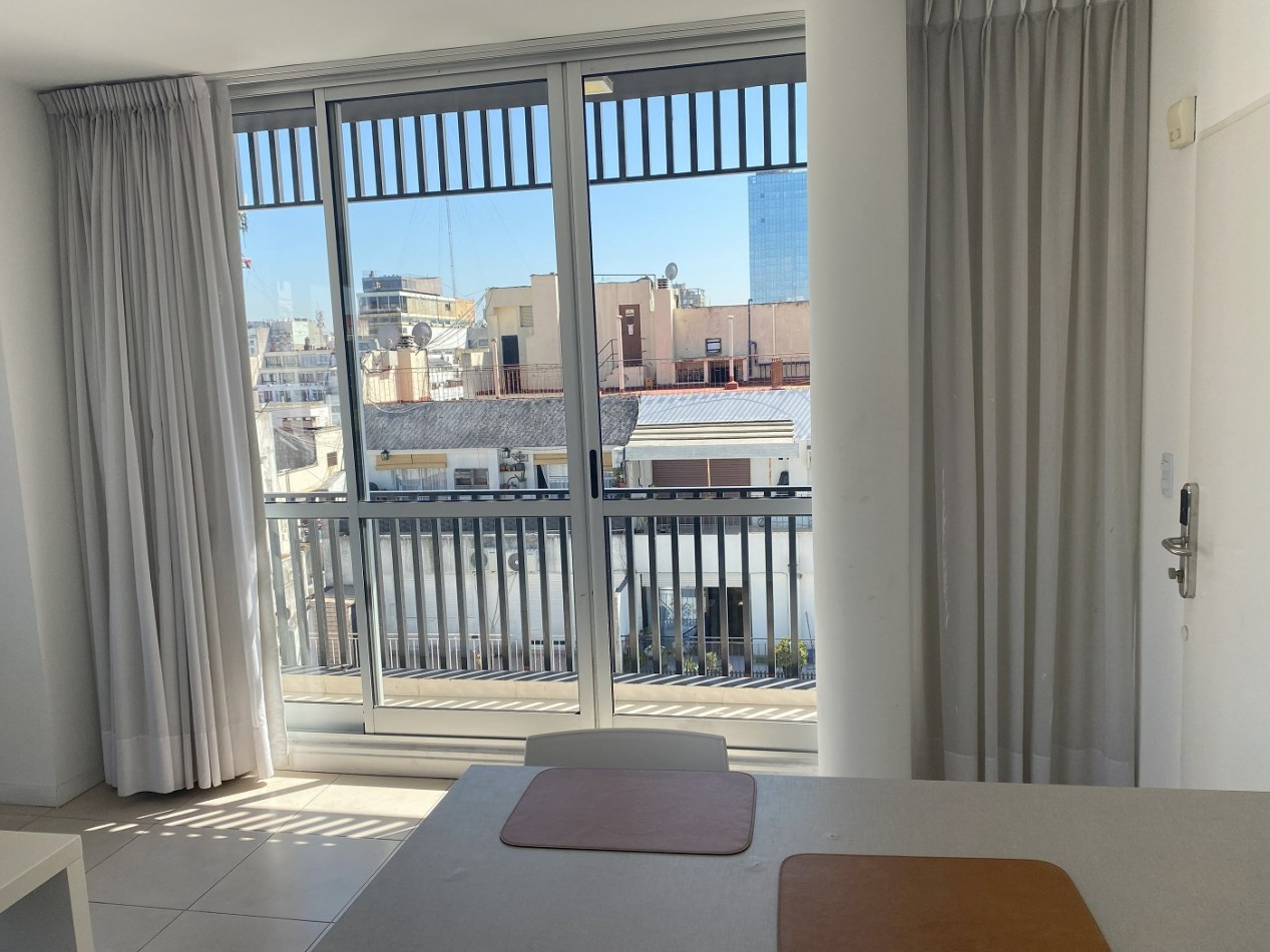 Departamento Amoblado en Congreso - Monoambiente Grande con doble Balcon. 