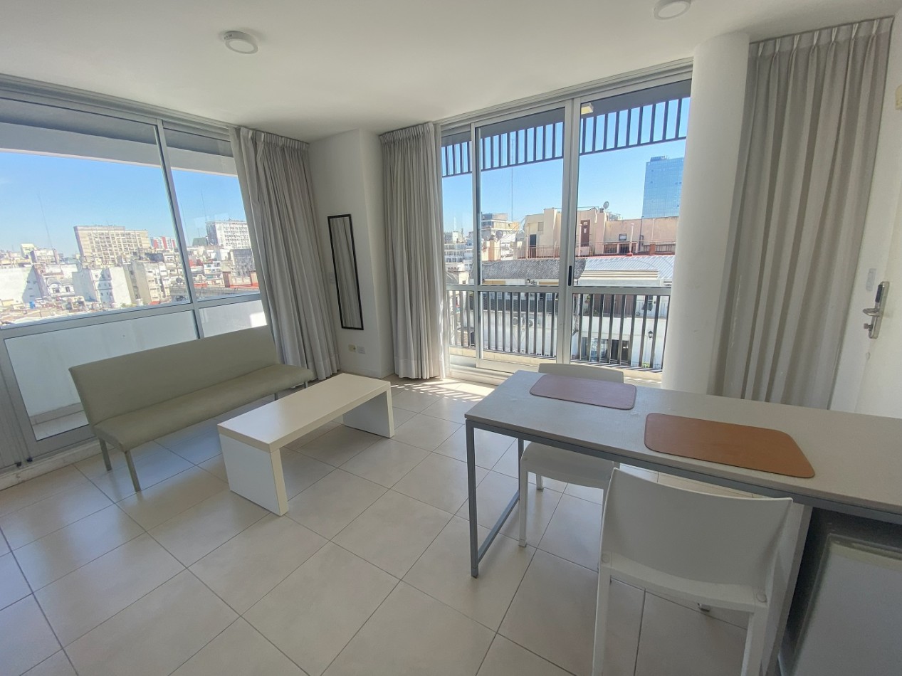 Departamento Amoblado en Congreso - Monoambiente Grande con doble Balcon. 