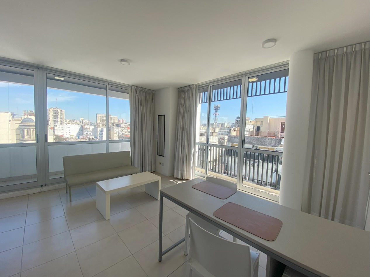 Departamento Amoblado en Congreso - Monoambiente Grande con doble Balcon. 